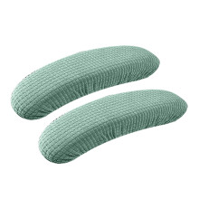 Pack of 2 Stretch Fabric Armrest Sleeves for Desk-Matcha Green