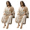 Statue de compagnon de bureau en résine Christ-Un 2 pièces 1