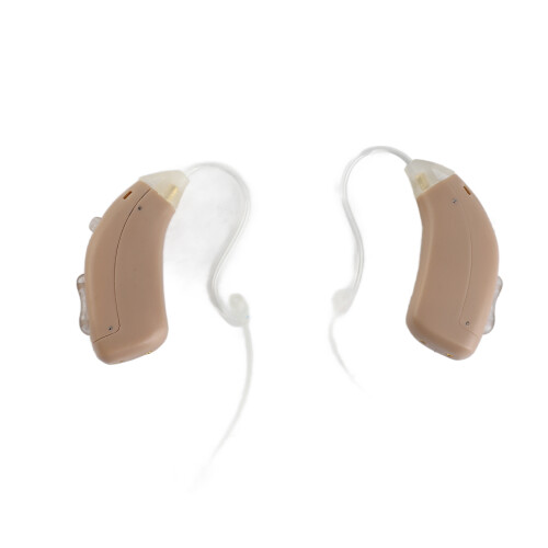 2pcs Mini Rechargeable Ear Back Type Sound Amplifier with Recharging Base 1