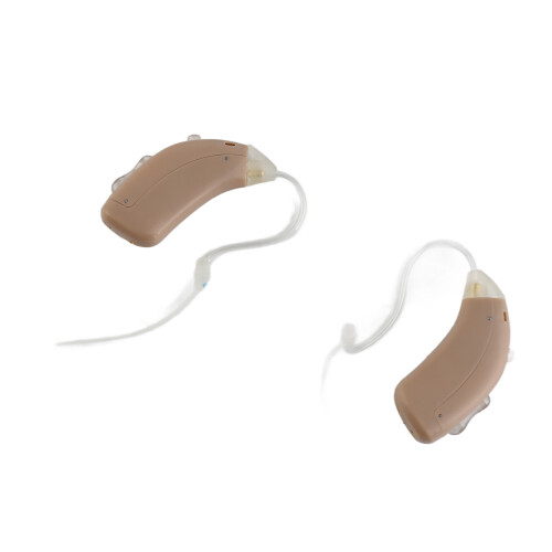 2pcs Mini Rechargeable Ear Back Type Sound Amplifier with Recharging Base 2