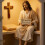 Statue de compagnon de bureau en résine Christ-Un 2 pièces 6