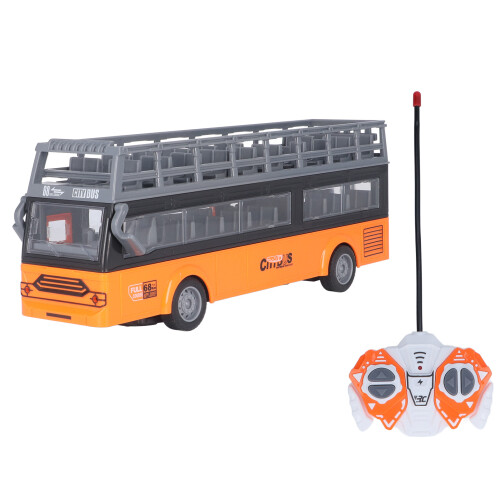 Remote Control Double Decker Bus 4 Channels, Opening Doors, 28x11x8.5cm 1