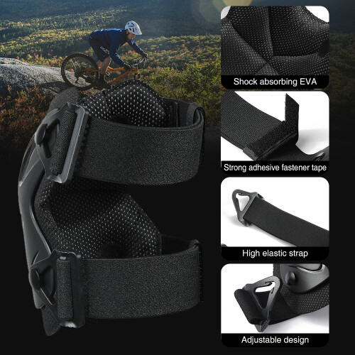 Cycle MTB Motorcycle Elbow Pads Black, Impact-Resistant, Adjustable 2