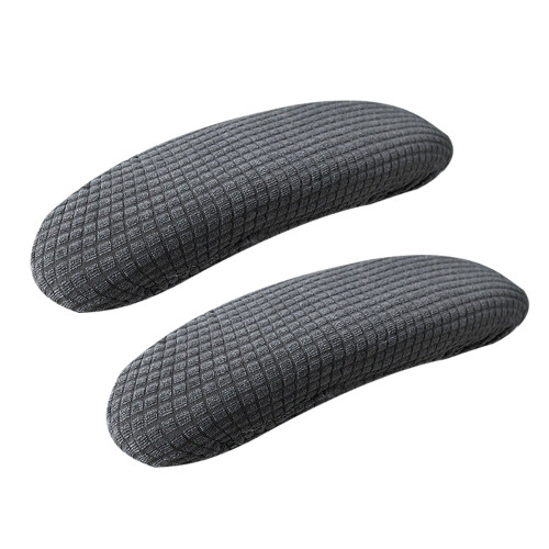 Lot de 2 manchons pour chaises d'ordinateur,-Gris foncé