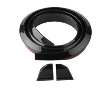 Car Rear Spoiler 1.5m Universal Roof Lip Kit Black Style 1 4.5cm Punch Installation