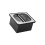 Black And Silver Coffee Grounds Container Stainless Steel-S 1