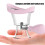 Silicone Eye Wash Cup - Squeeze Control, Accurate Cleaning, Pink 6