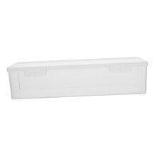 Clear Plastic Trading Card Storage Box with Dustproof Lid, Compact Organizer for Sports Cards