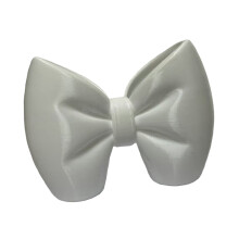 Elegant Pink Bowknot Toothbrush Holder for Modern-White