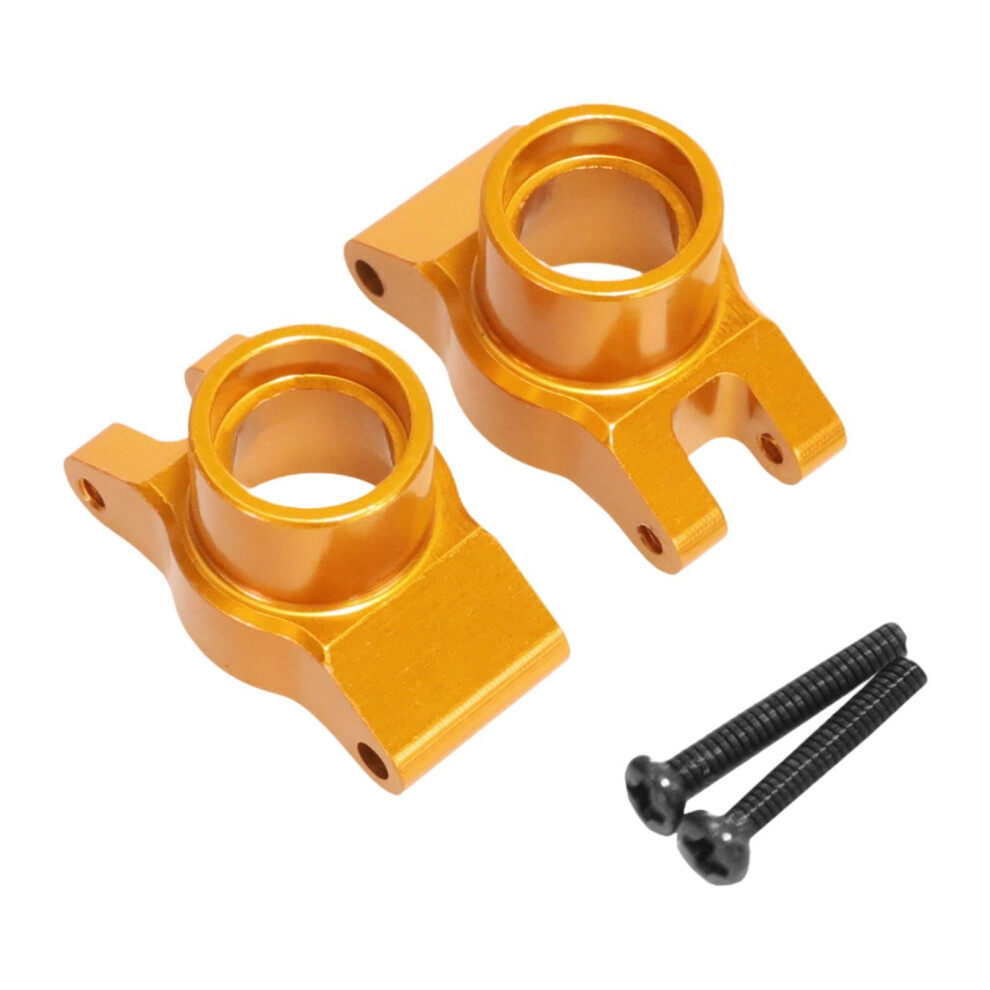 Rc Car Aluminum Rear Wheel Hub Carrier Set, Anodized Cnc Alloy, Wear Resistant Upgrade Gold 9455672928267