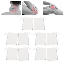 10Pcs Rectangular TENS Unit Reusable Electrotherapy Pads 2.0mm