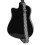 Comfortable Guitar Strap Black & White Plaid with Pouch for Picks Adjustable 5