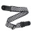 Comfortable Guitar Strap Black & White Plaid with Pouch for Picks Adjustable 7