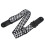 Comfortable Guitar Strap Black & White Plaid with Pouch for Picks Adjustable 12