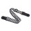Comfortable Guitar Strap Black & White Plaid with Pouch for Picks Adjustable 15