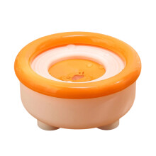 Large Dog Bowl 1500ml Spill-Resistant Drip Proof Easy To-Orange