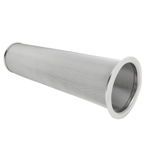 304 Stainless Steel Cold Brew Cone Filter 8x21cm with Rubber Ring