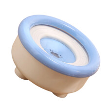 Large Dog Bowl 1500ml Spill-Resistant Drip Proof Easy To-Blue