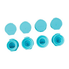 4 Stuk Compacts Saus Knijpfles Cap Voor Kruiderij Doseren-Blauw