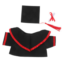 Graduation Bear Outfit with Cap and Gown, DIY Plush Toy Accessories for Party and Keepsake