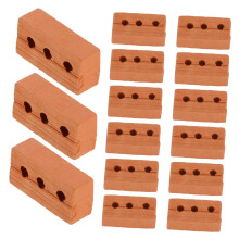 50pcs Miniature Clay Bricks for Dollhouse, Realistic Vintage Texture DIY Landscaping and Crafts
