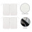 10Pcs Rectangular TENS Unit Reusable Electrotherapy Pads 2.0mm 7