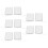 10pcs Rectangular Self Adhesive Electrode Pads for TENS Machine 6x9cm 15