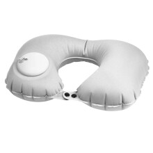 2Pcs Grey Travel Pillow U Shaped Neck Support Cushion for Sleeping Use