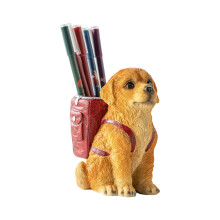 Hunde-Stifthalter für den Schreibtisch, Stiftehalter,-Rot