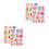 2 Sets Aufkleber, Abnehmbar Für 1