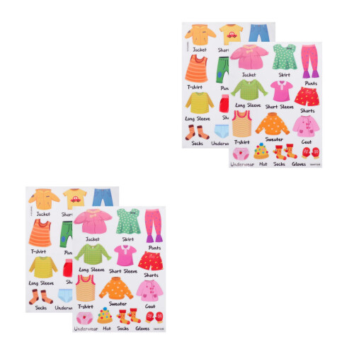 2 Sets Aufkleber, Abnehmbar Für