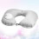 2Pcs Grey Travel Pillow U Shaped Neck Support Cushion for Sleeping Use 6