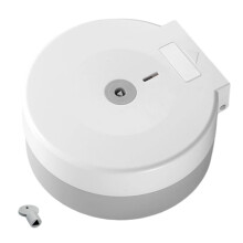 Wall Mounted Toilet Paper Dispenser Large Roll-White key unlock