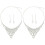 2 Sets Legierung Kristall Brautschmuck Ohrringe 1