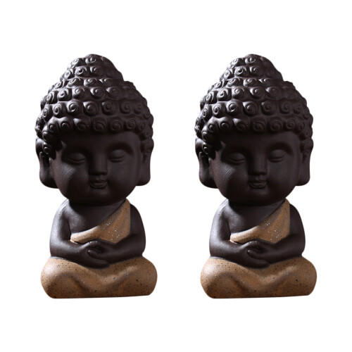 2 Buddha Statue Figur Für Baby Aquarium Mond-