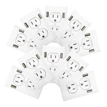 Fake Electrical Outlet Sticker Set, Realistic Peel and Stick Wall Decals for Pranks and Party Decor