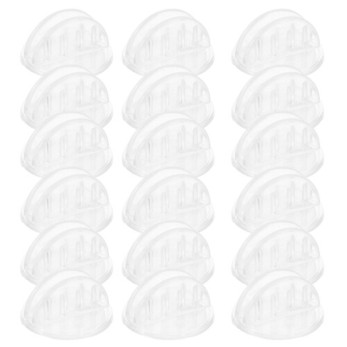 Durable Clear Sign Stands Easy Install Adhesive 100pcs