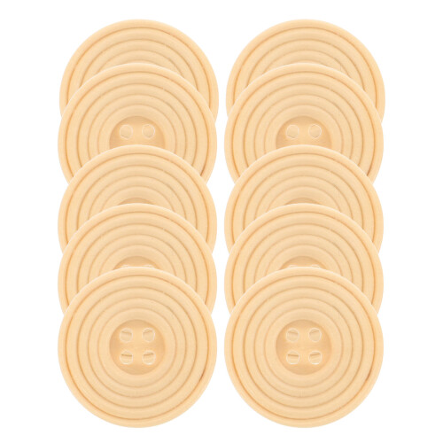 100 Pcs Decorative Decoration 2.50x2.50x0.40cm Beige