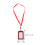 8Pièces Porte-Badge Cuir Double Face Lanière Polyester Coloré 2