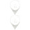 2 Sets Legierung Kristall Brautschmuck Ohrringe 4