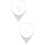 2 Sets Legierung Kristall Brautschmuck Ohrringe 6