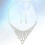 2 Sets Legierung Kristall Brautschmuck Ohrringe 8