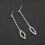 2 Sets Legierung Kristall Brautschmuck Ohrringe 11