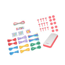 Comprehensive Bracelet Making Set Includes Weaving Tools-Red