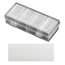 Clear Coin Storage Box with Adjustable Holder for Collectors Souvenir and Antique Coins Display