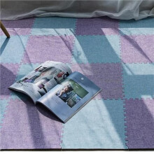 Interlocking Foam Floor Mats 30x30cm Soft NonSlip Puzzle Tiles for Bedroom and Home Gym 20pcs PurpleLight Blue