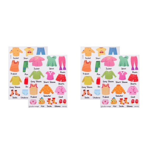 2 Sets Aufkleber, Abnehmbar Für 1