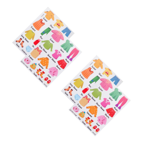 2 Sets Aufkleber, Abnehmbar Für 2