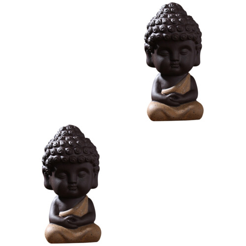 2 Buddha Statue Figur Für Baby Aquarium Mond- 2