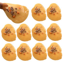 Fake Vomit Prank Toy Set, 10PCS Realistic Rubber Puke Prop for Halloween and April Fools Gags